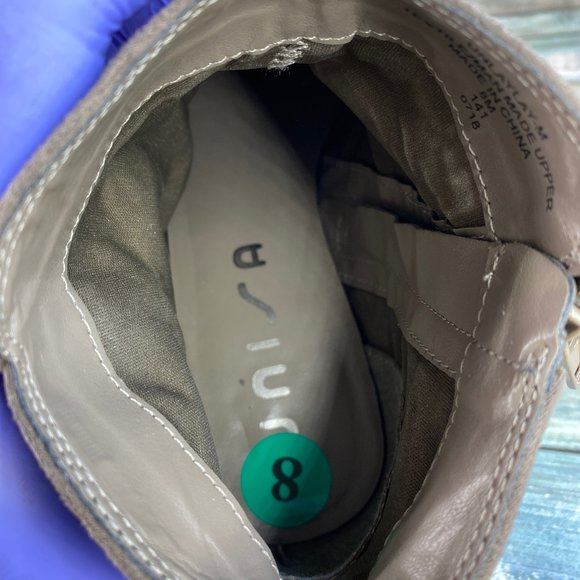 Unisa Laylay Gray Fabric Ankle Boots - Picture 4 of 12